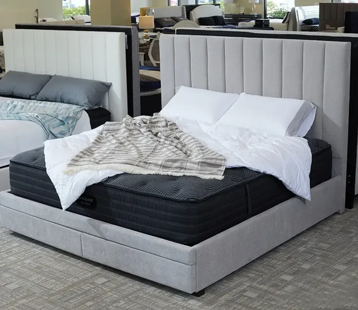 CM Home Kemper Storage Bed - Bone - King