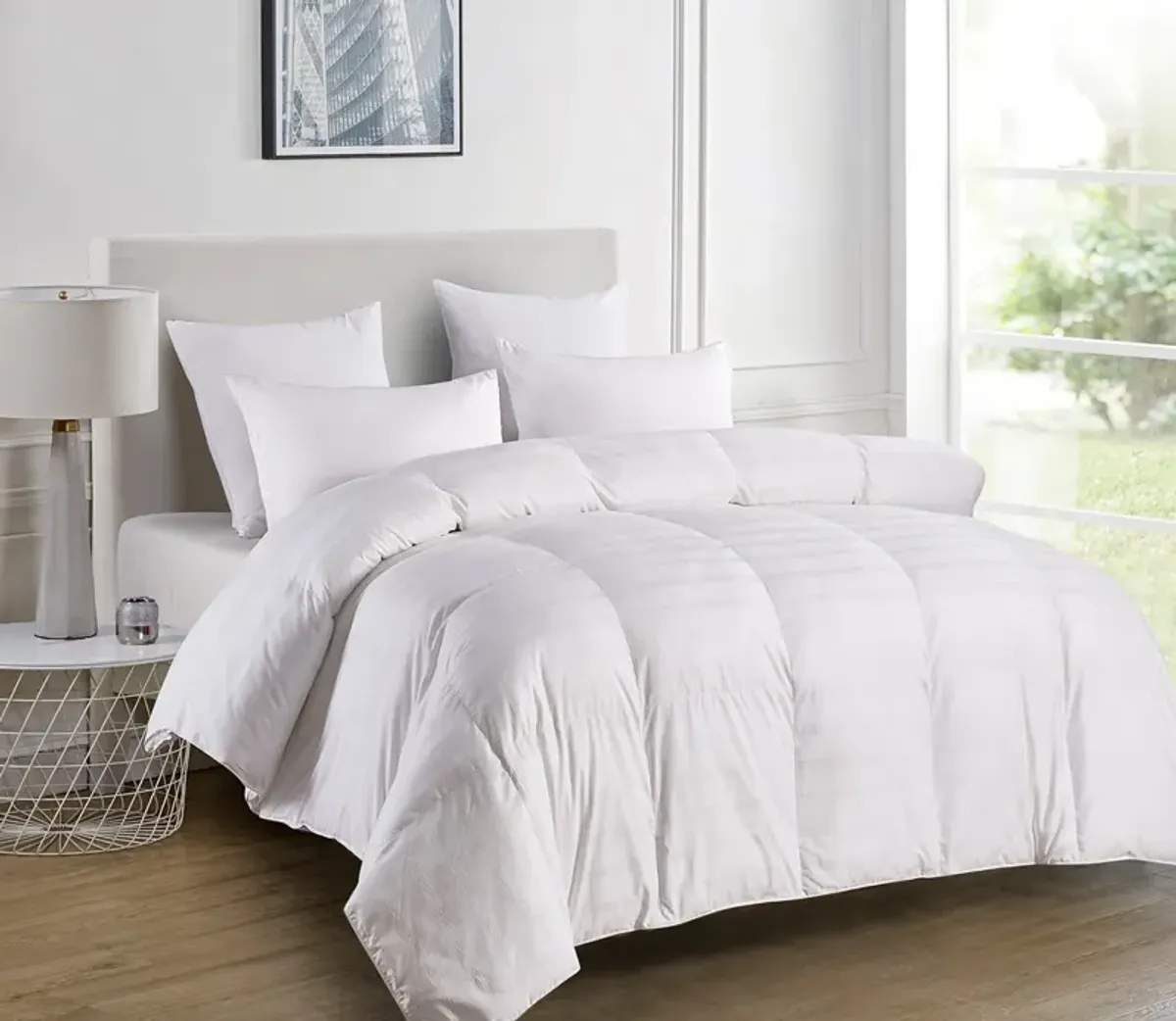 Blue Ridge Home Fashions Blue Ridge Home Windowpane Duraloft Extra Warmth Down Alternative Comforter - Full/Queen