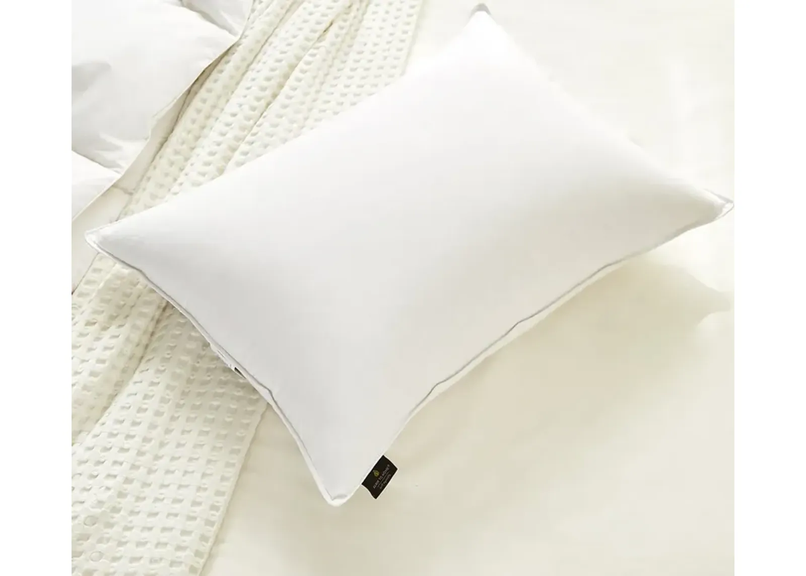 Farm To Home Organic Cotton Medium Firm White Down Pillow - Jumbo