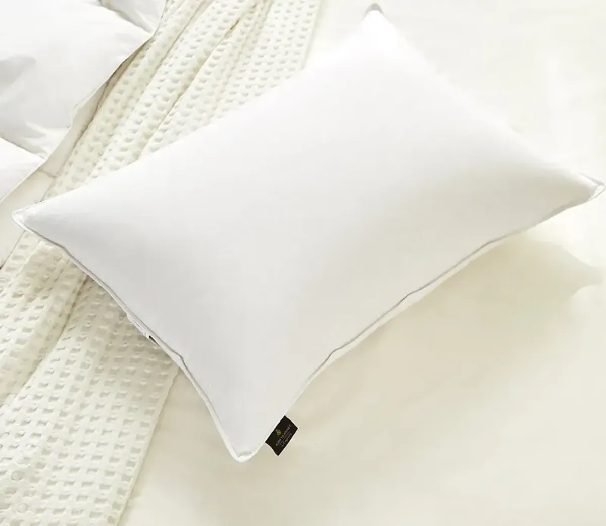 Farm To Home Organic Cotton Medium Firm White Down Pillow - Jumbo