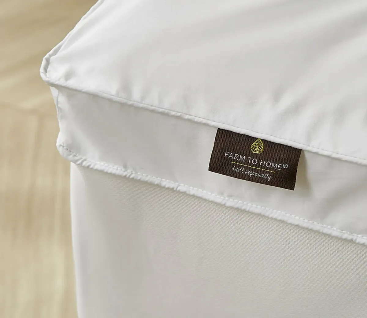 Farm To Home Organic Cotton 2-Inch Gusset Down Alternative Mattress Topper - Full