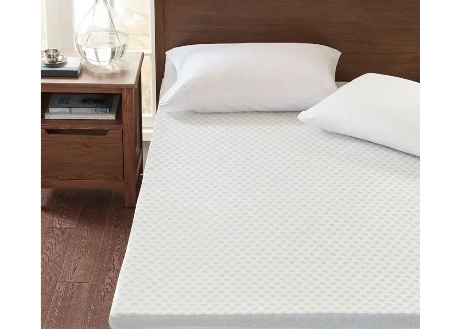 Sleep Philosophy 2-Inch Gel Memory Foam Cooling Mattress Topper - Memory Foam - Full