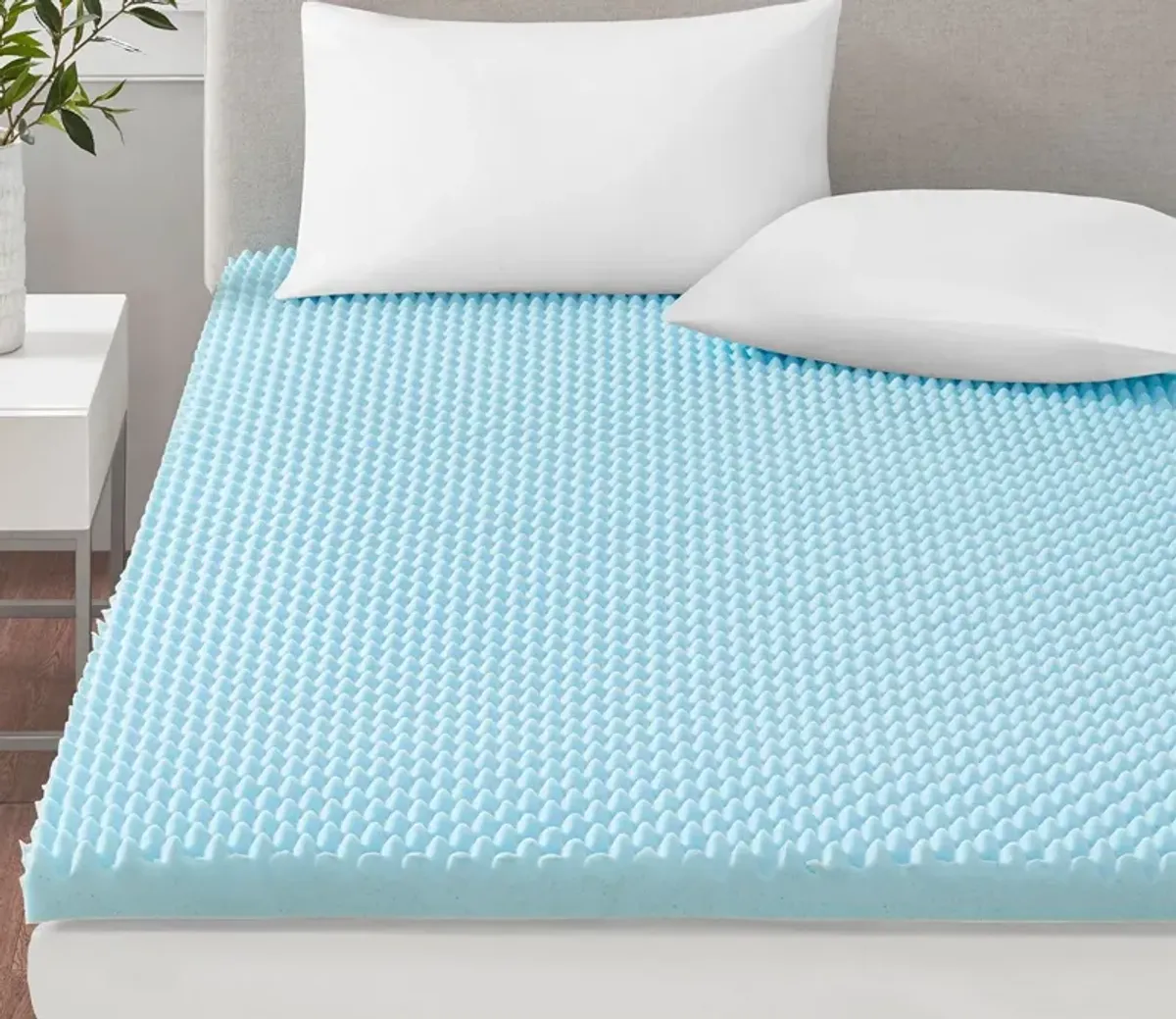 Sleep Philosophy 3-Inch Gel Memory Foam Reversible Cooling Mattress Topper - Memory Foam - Full