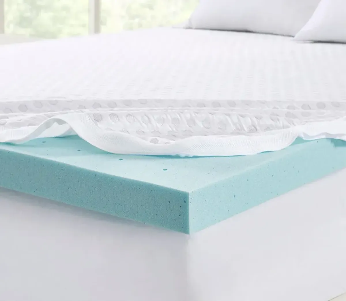 Sleep Philosophy 3-Inch Gel Memory Foam Cooling Mattress Topper - Memory Foam - Full