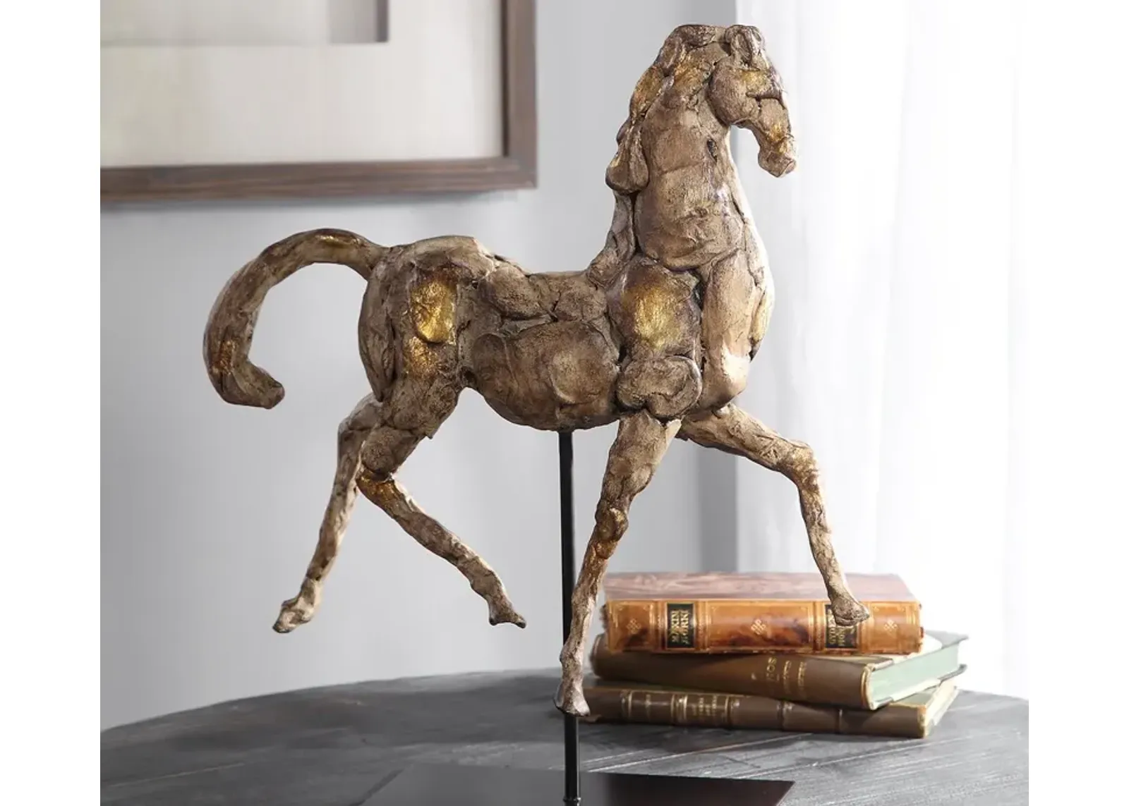 Uttermost Caballo Dorado Sculpture