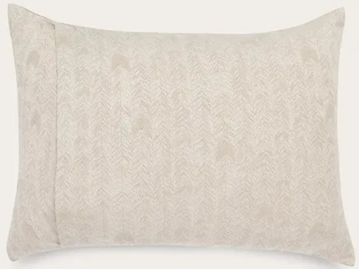 Villa by Classic Home French Herringbone Pillow Sham - Storm - Standard