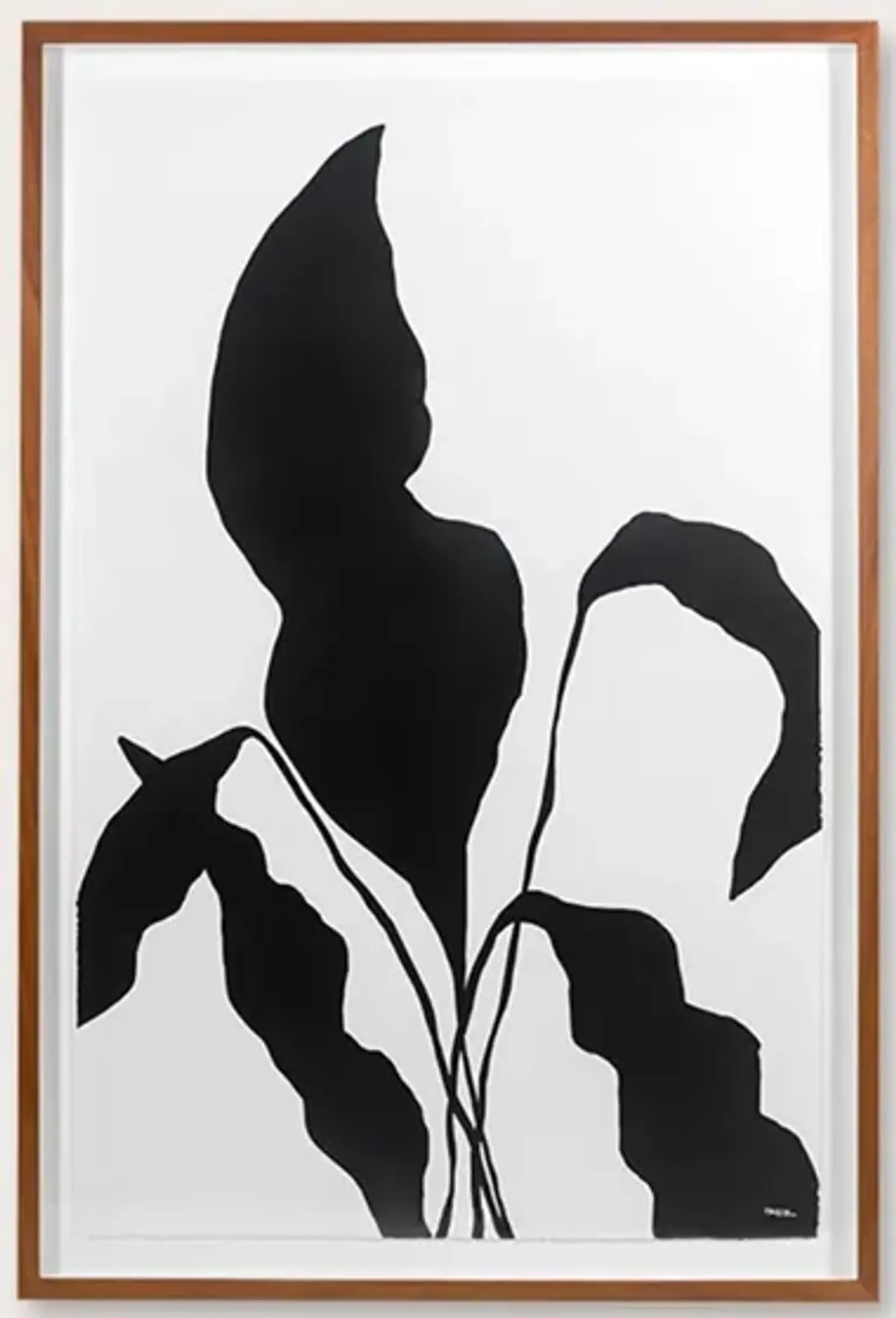 Grand Image Silhouetted Flower 1 Digital Print