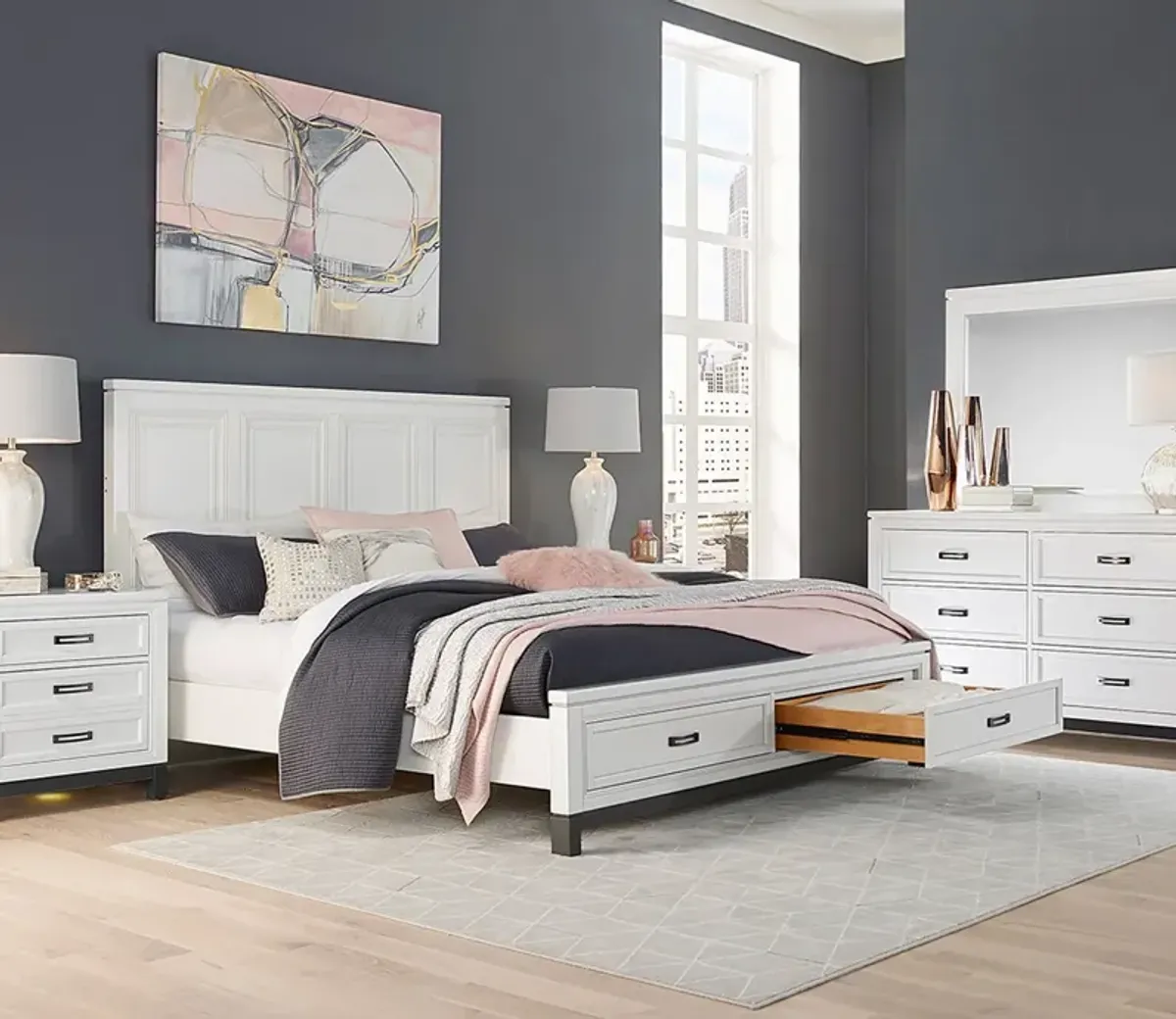 Aspen Home Hyde Park Panel Storage Bed - Queen