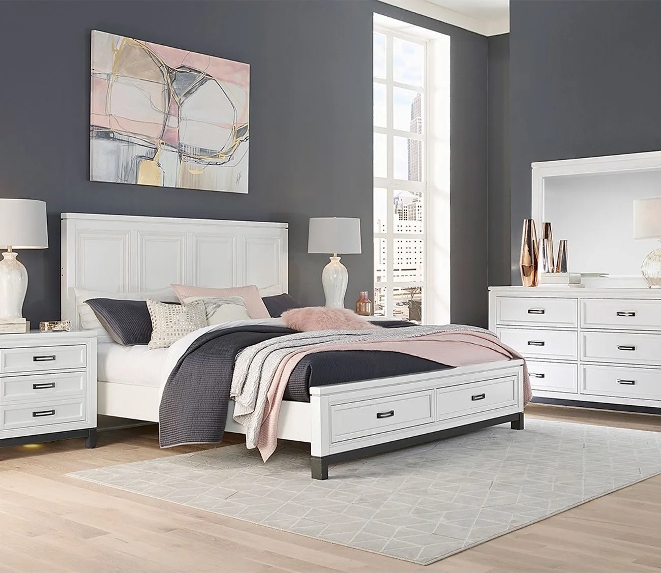 Aspen Home Hyde Park Panel Storage Bed - Queen