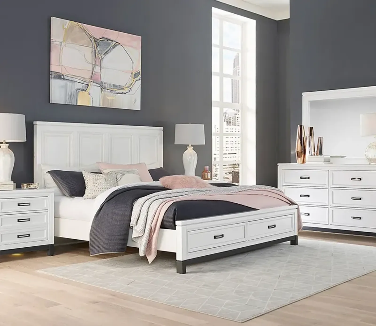 Aspen Home Hyde Park Panel Storage Bed - Queen