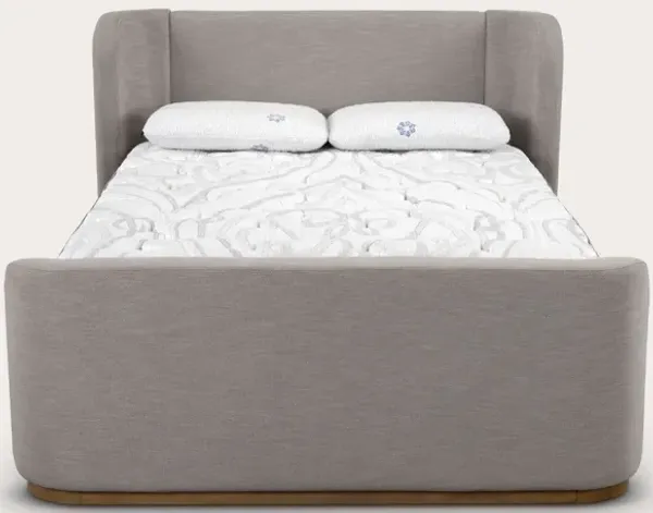 CM Home Hugo Upholstered Storage Bed - Gray Linen - Queen