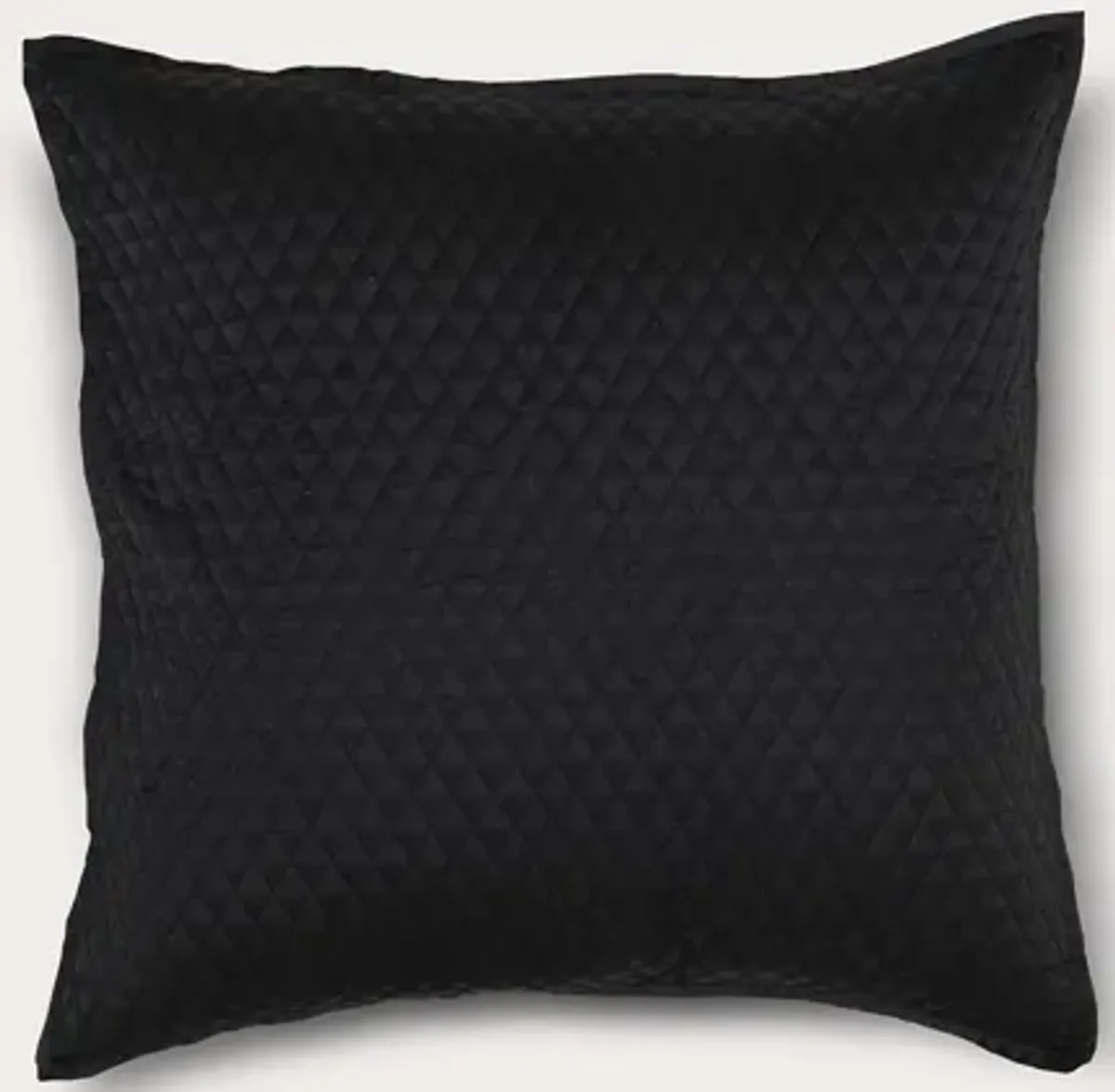 Villa by Classic Home Diamond Onyx Sateen Quilted Pillow Sham - Standard