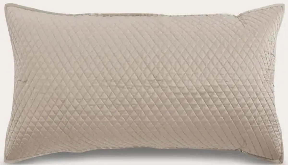 Villa by Classic Home Diamond Pebble Sateen Quilted Pillow Sham - Standard