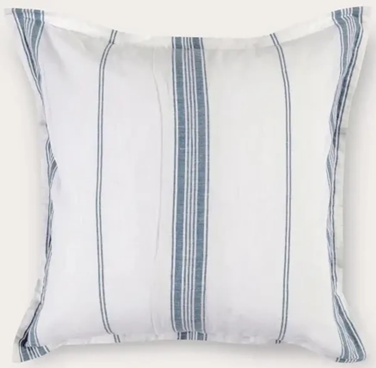 Villa by Classic Home Jayson Stripe Linen Cashmere Pillow Sham - Blue - Standard