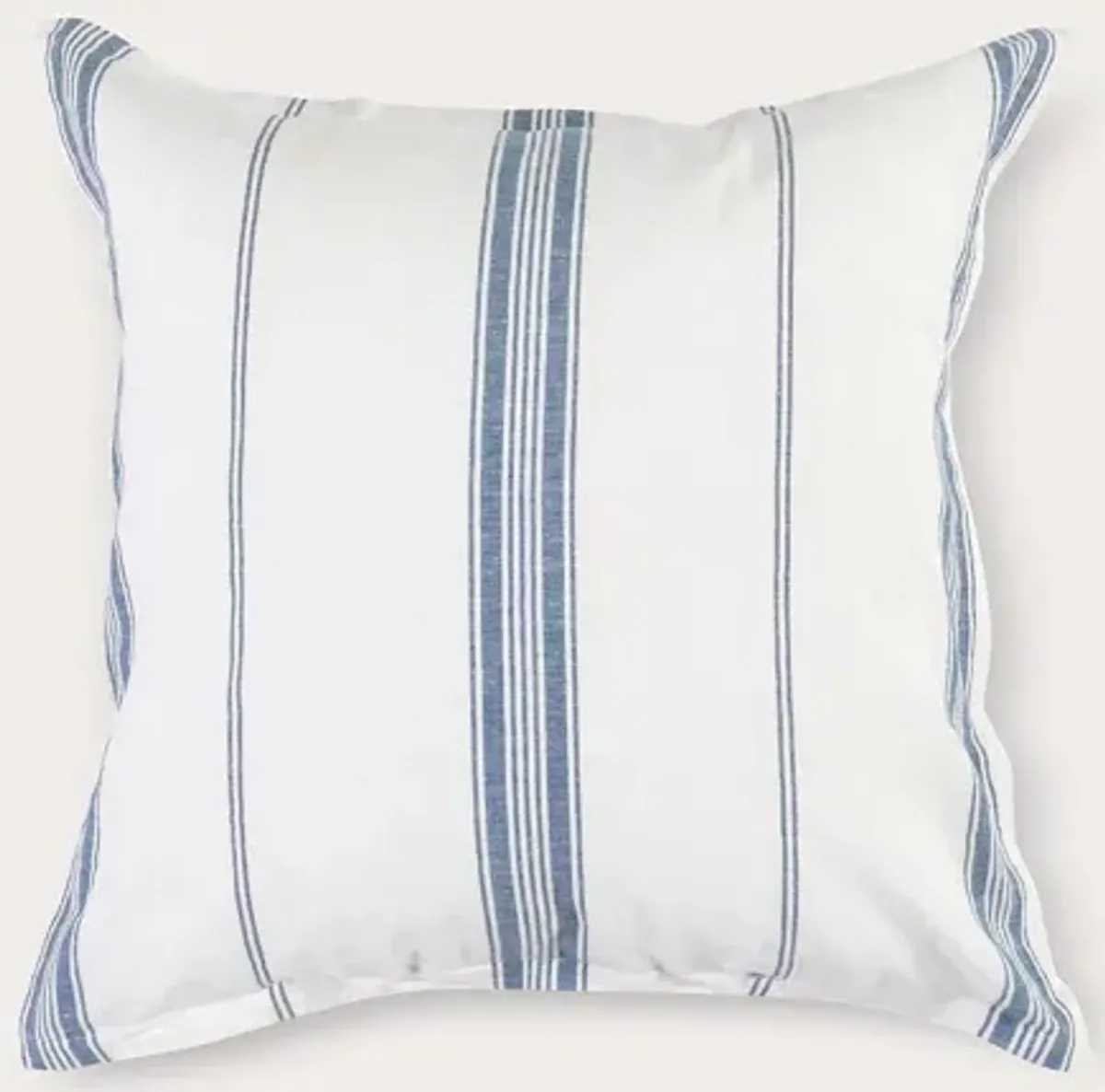 Villa by Classic Home Jayson Stripe Linen Cashmere Pillow Sham - Blue - Euro