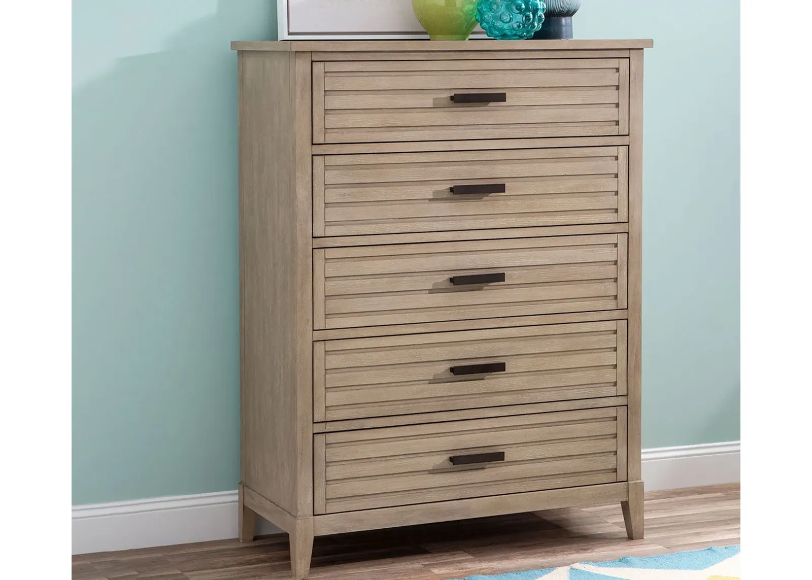 Legacy Classic Edgewater 5-Drawer Chest - Sand Dollar White