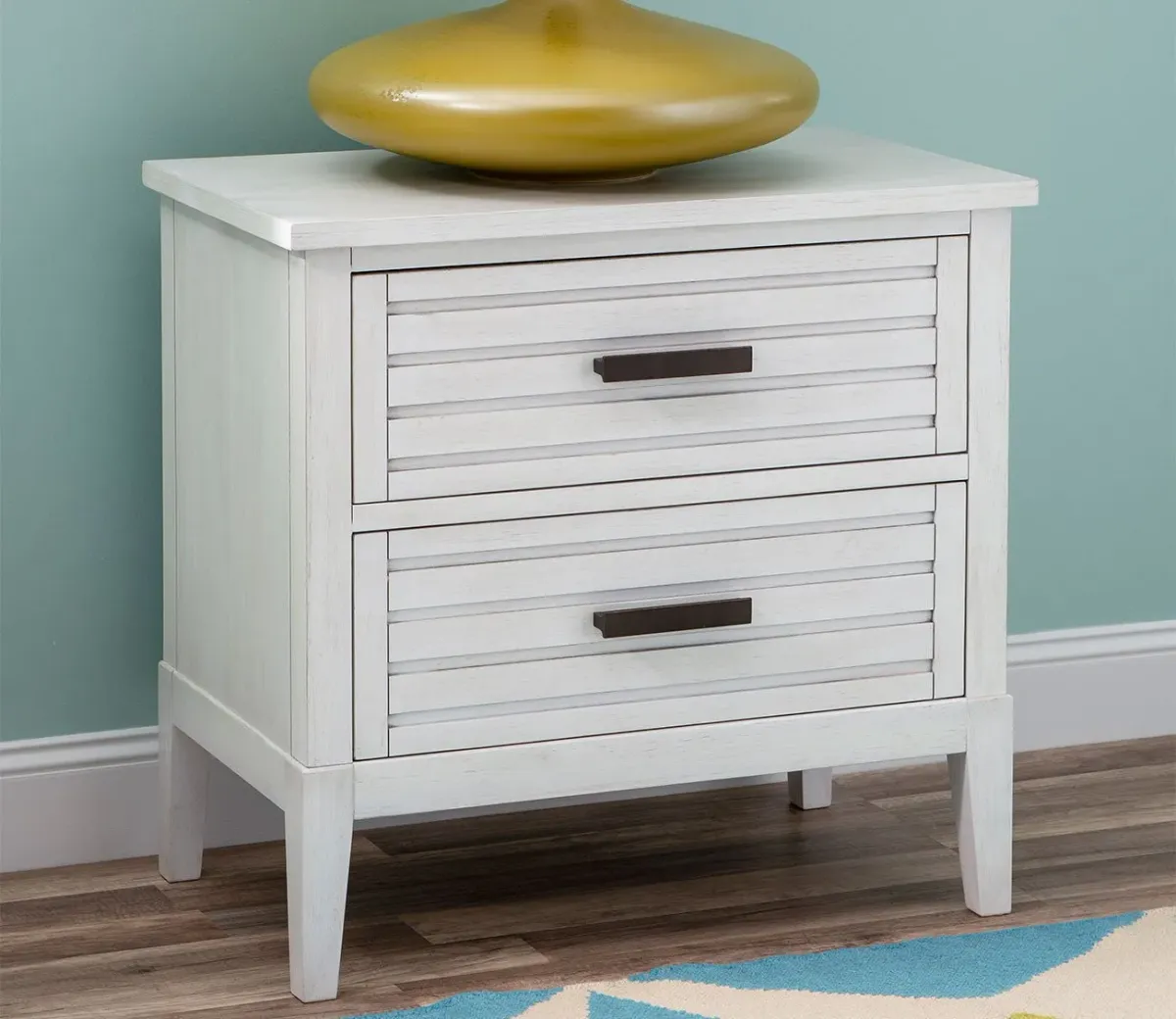 Legacy Classic Edgewater 2-Drawer Nightstand - Sand Dollar White