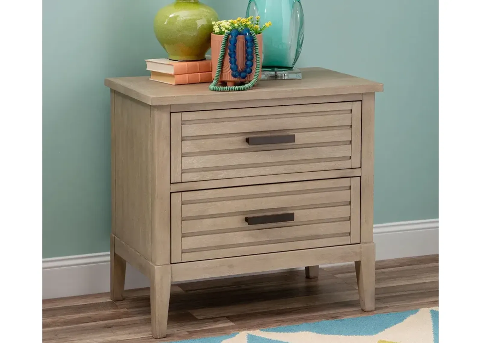 Legacy Classic Edgewater 2-Drawer Nightstand - Sand Dollar White