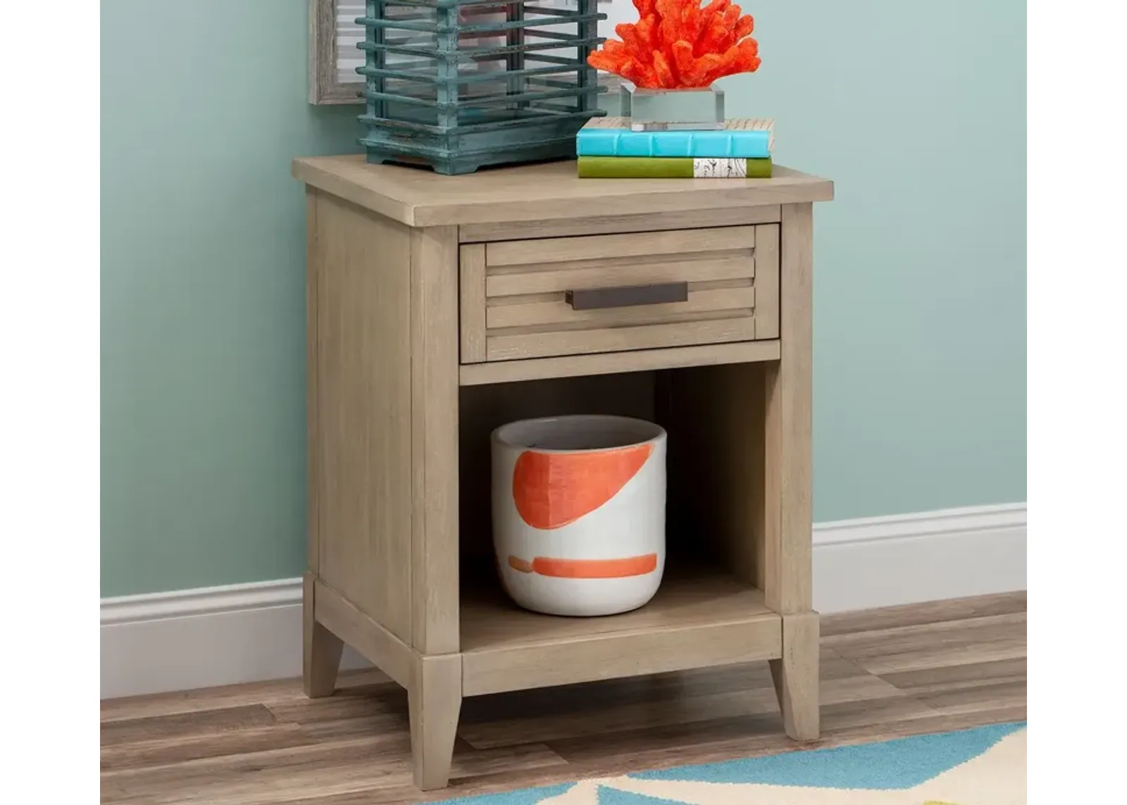 Legacy Classic Edgewater Leg 1-Drawer Nightstand - Soft Sand