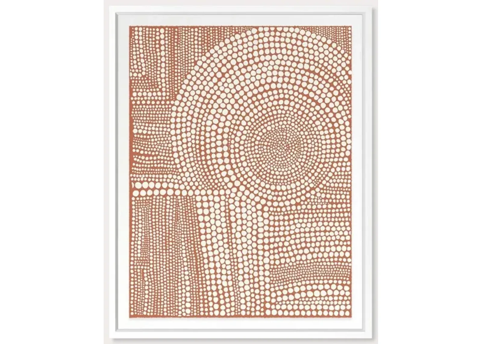 Grand Image Clustered Dots B in Red Digital Print