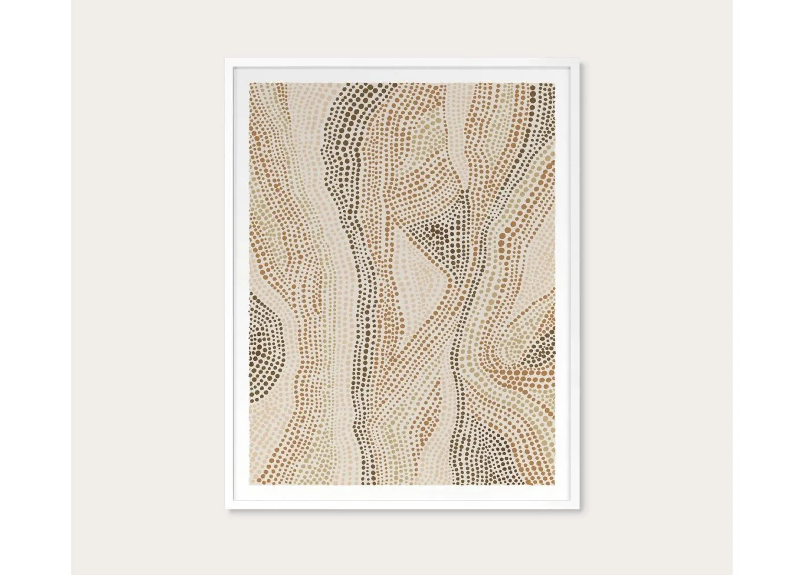 Grand Image Dot Pattern 5 in Clay Tones Digital Print