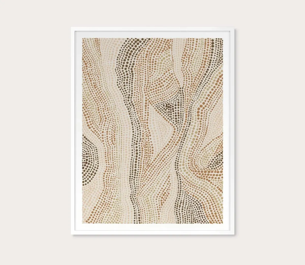 Grand Image Dot Pattern 5 in Clay Tones Digital Print