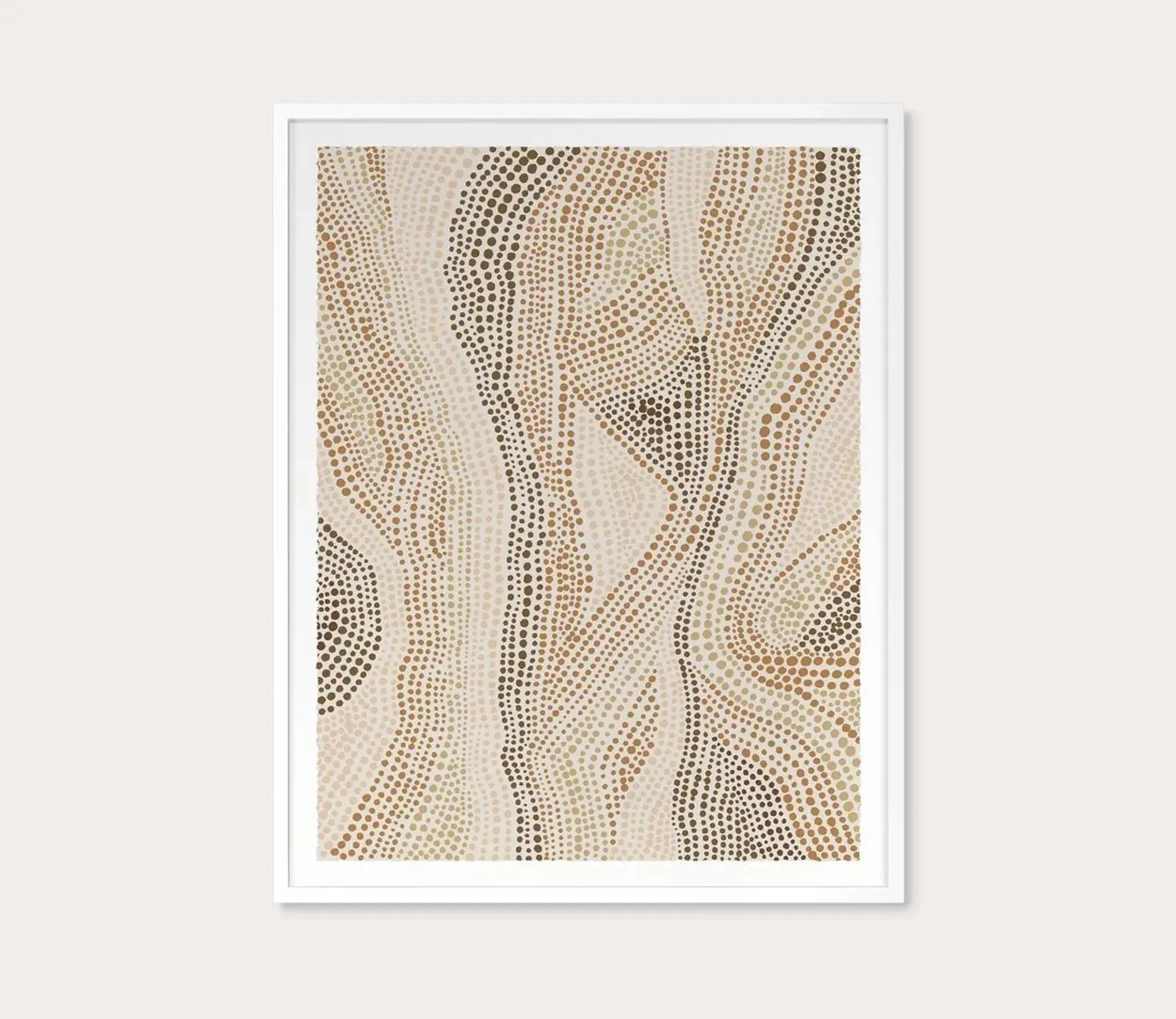 Grand Image Dot Pattern 5 in Clay Tones Digital Print