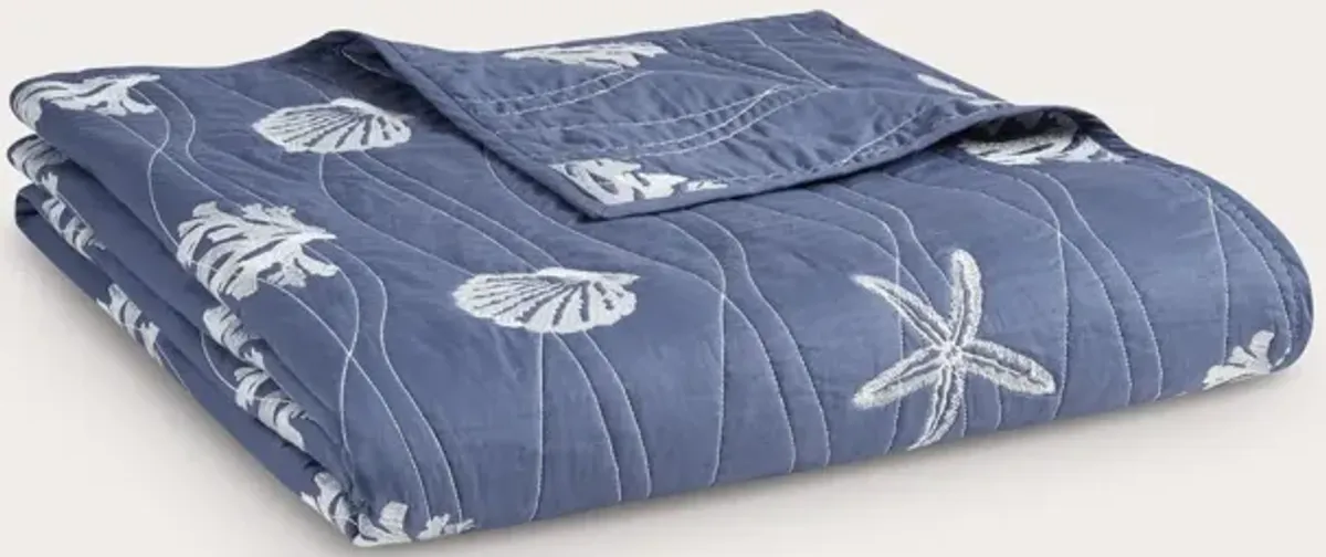 Harbor House Seaside Embroidered Cotton 4-Piece Coverlet Set