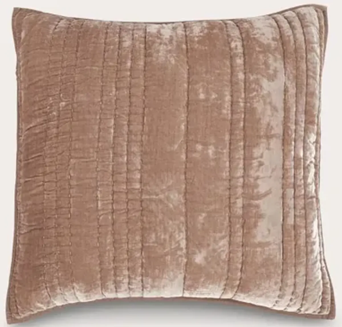 Villa by Classic Home Seville Velvet Pillow Sham - Taupe - Standard