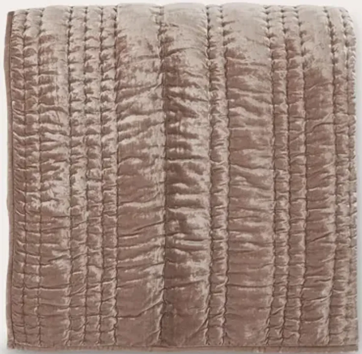 Villa by Classic Home Seville Velvet Pillow Sham - Taupe - Standard