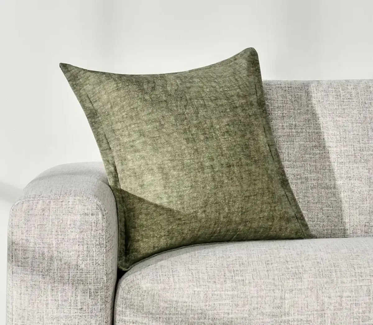 Villa by Classic Home Solstice Flax Linen Throw Pillow - Blue