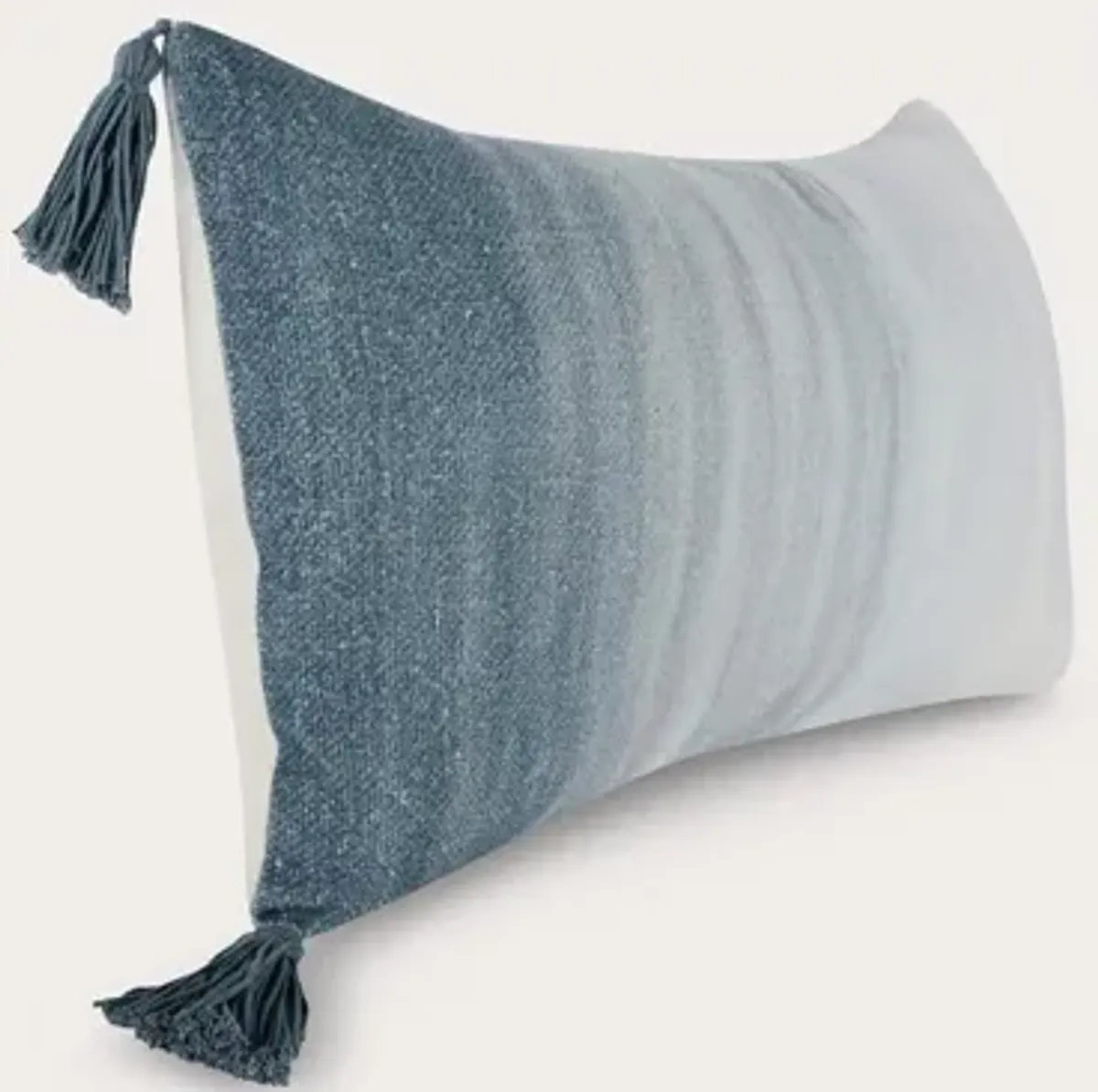 Villa by Classic Home Tide Blue Throw Pillow