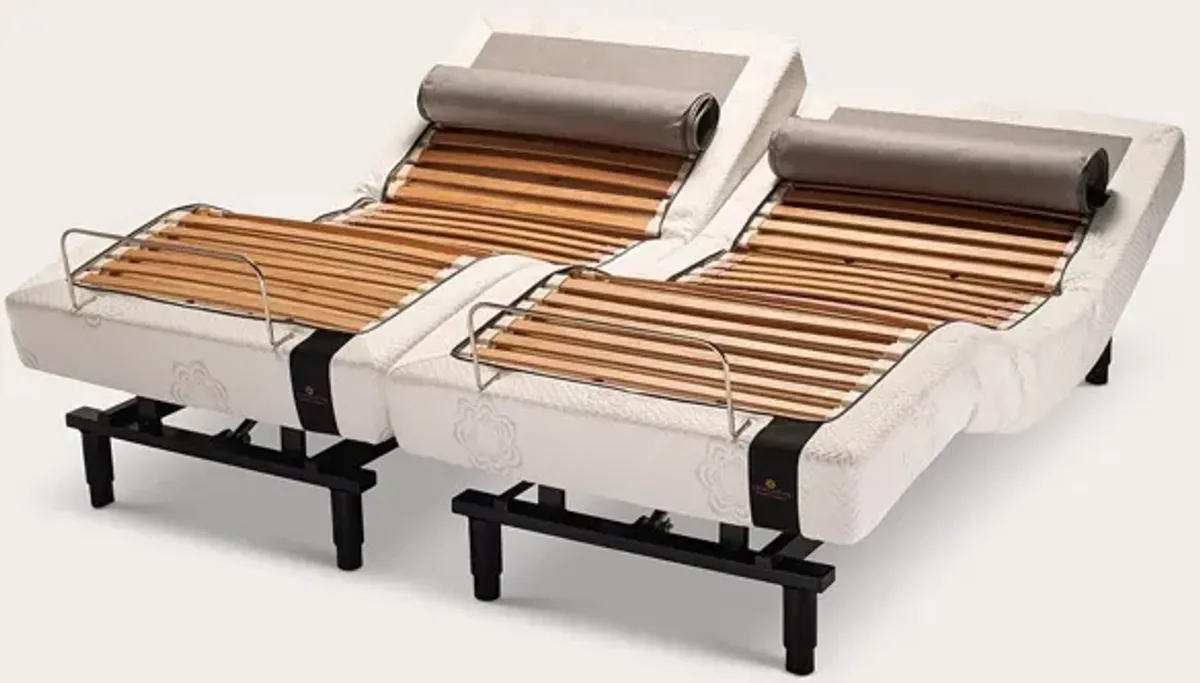 PranaSleep Luxe Adjustable Slat Bed Base - Twin XL