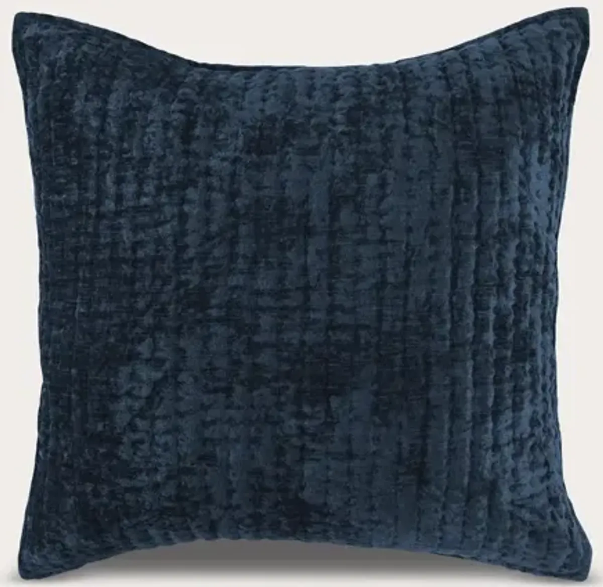 Villa by Classic Home Bari Velvet Pillow Sham - Ocean Blue - Euro