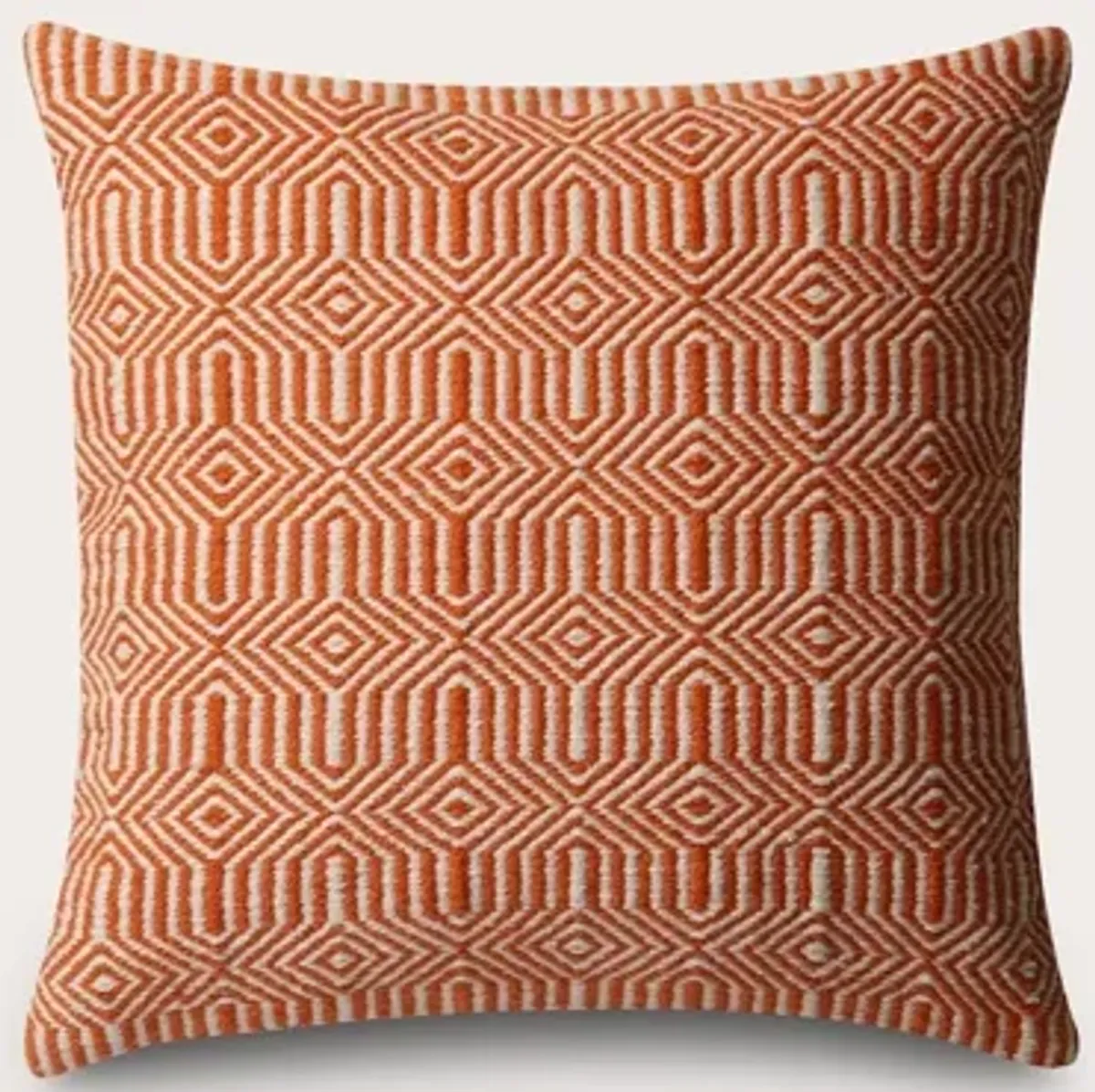 Loloi Woven Geo Throw Pillow Set of 2 - Charcoal/White