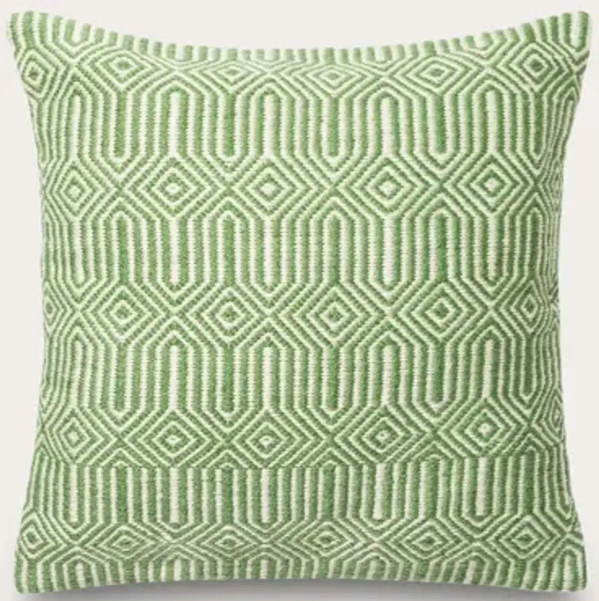 Loloi Woven Geo Throw Pillow Set of 2 - Charcoal/White