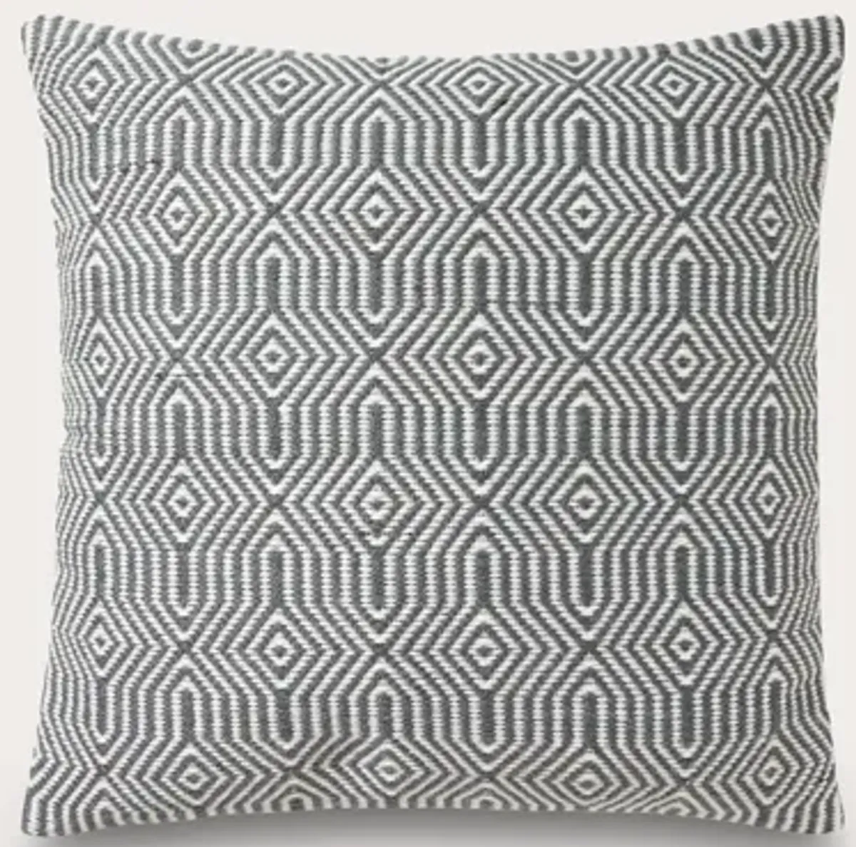 Loloi Woven Geo Throw Pillow Set of 2 - Charcoal/White
