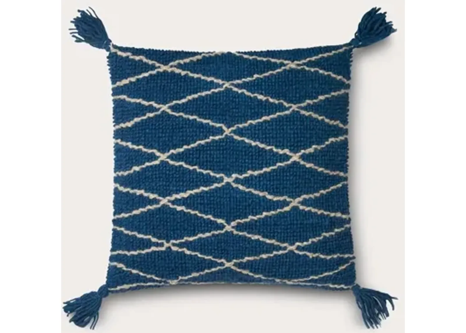 Loloi Crisscross Blue Throw Pillow Set of 2