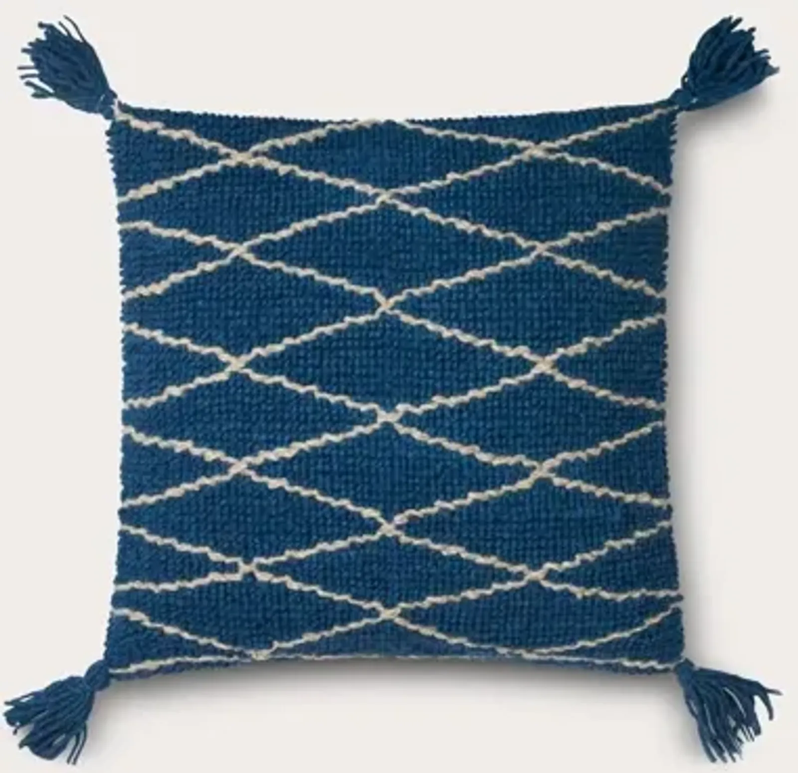 Loloi Crisscross Blue Throw Pillow Set of 2