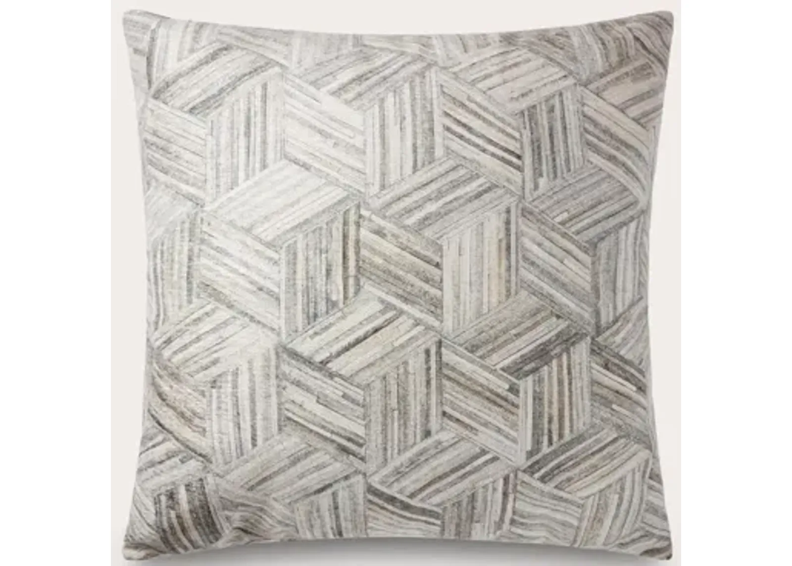 Loloi Lattice Faux Hide Floor Pillow Set of 2