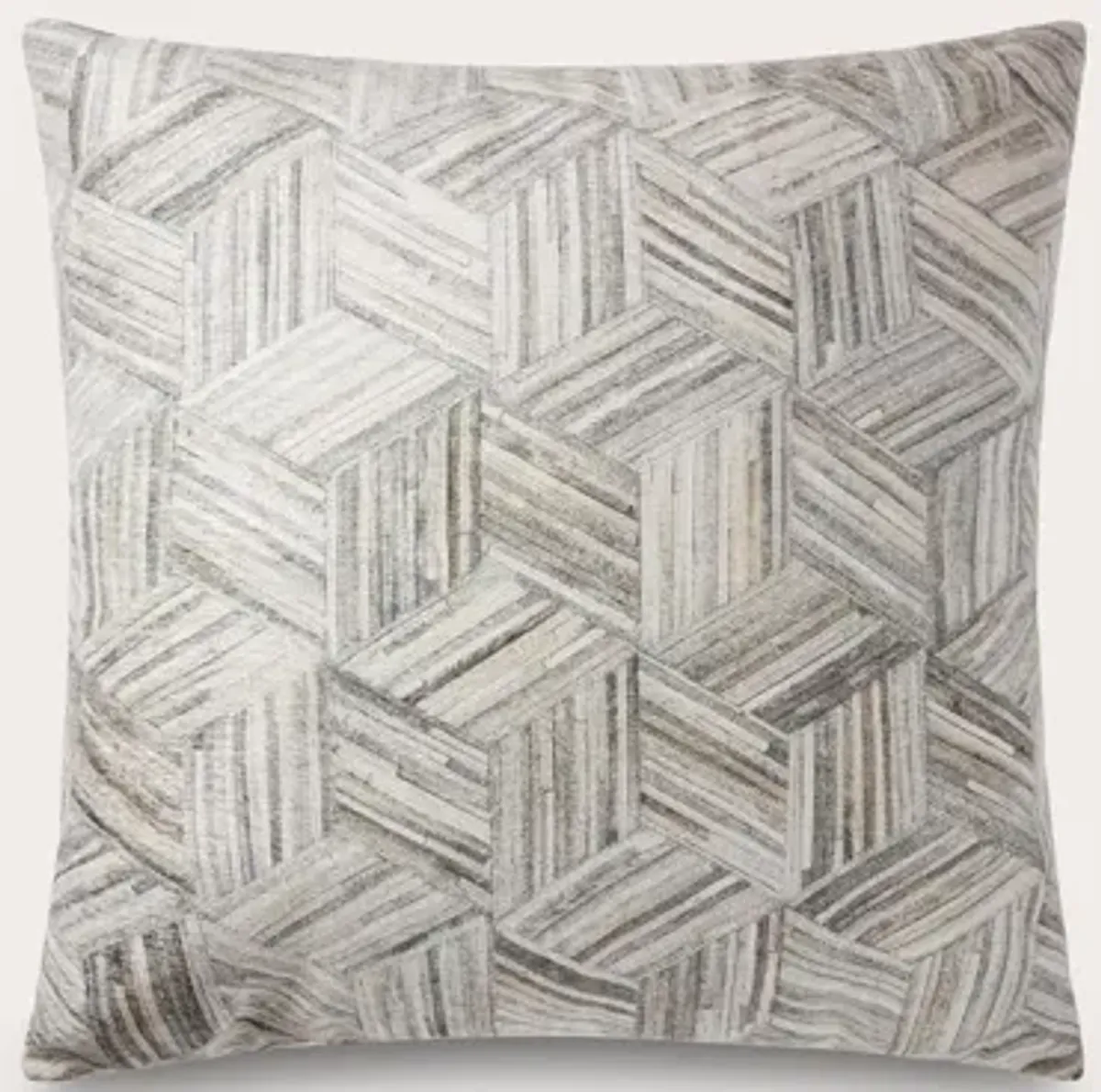 Loloi Lattice Faux Hide Floor Pillow Set of 2