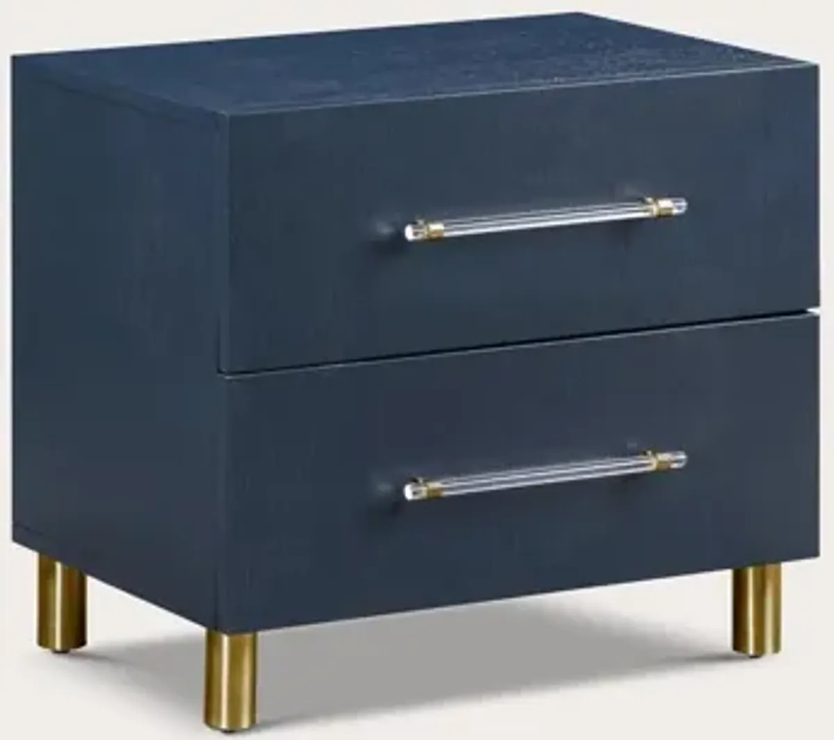 Modus Furniture Argento Oak 2-Drawer Nightstand - Navy