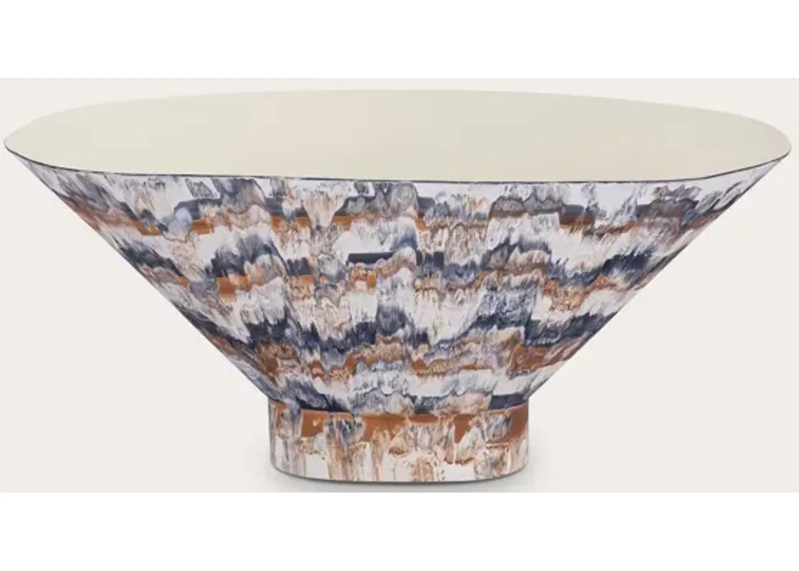 Elk Home Adler Glazed Metal Bowl