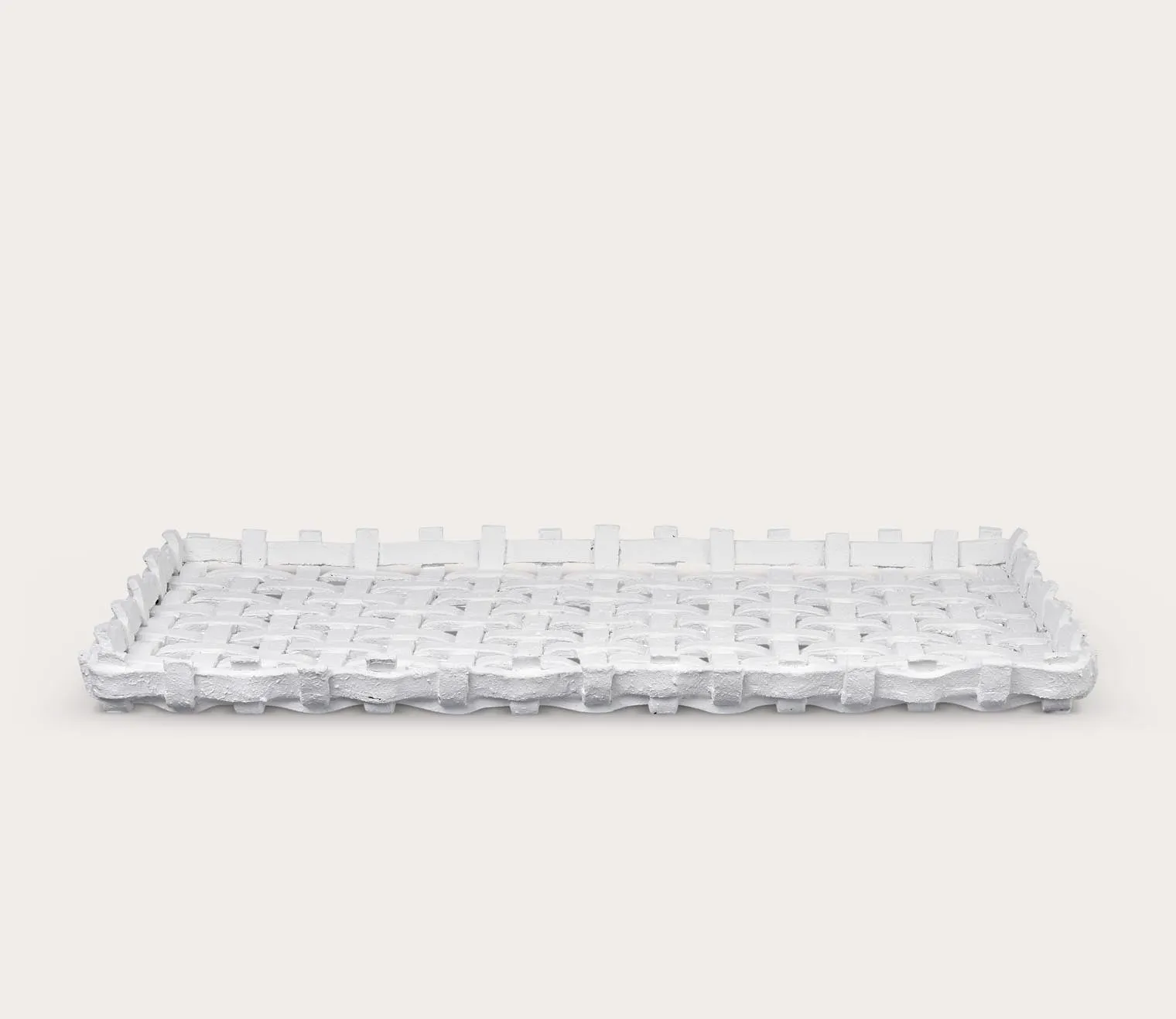 Elk Home Haney Woven White Tray