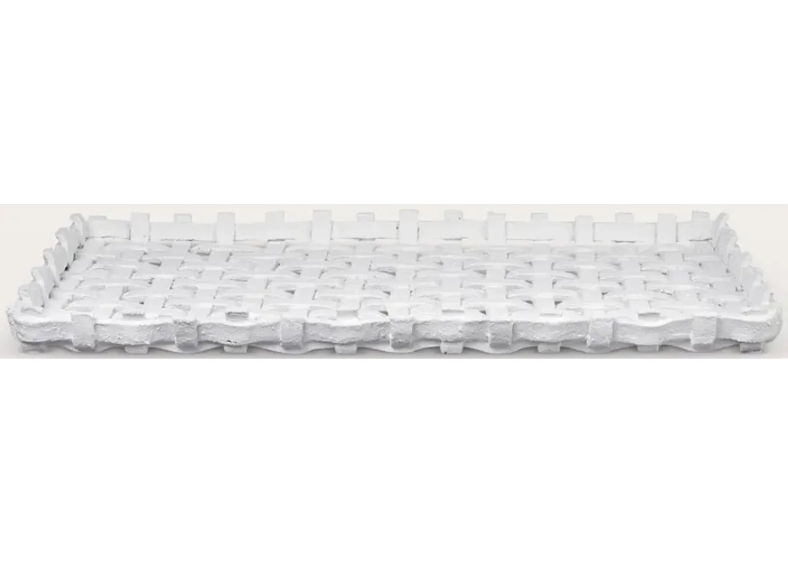 Elk Home Haney Woven White Tray