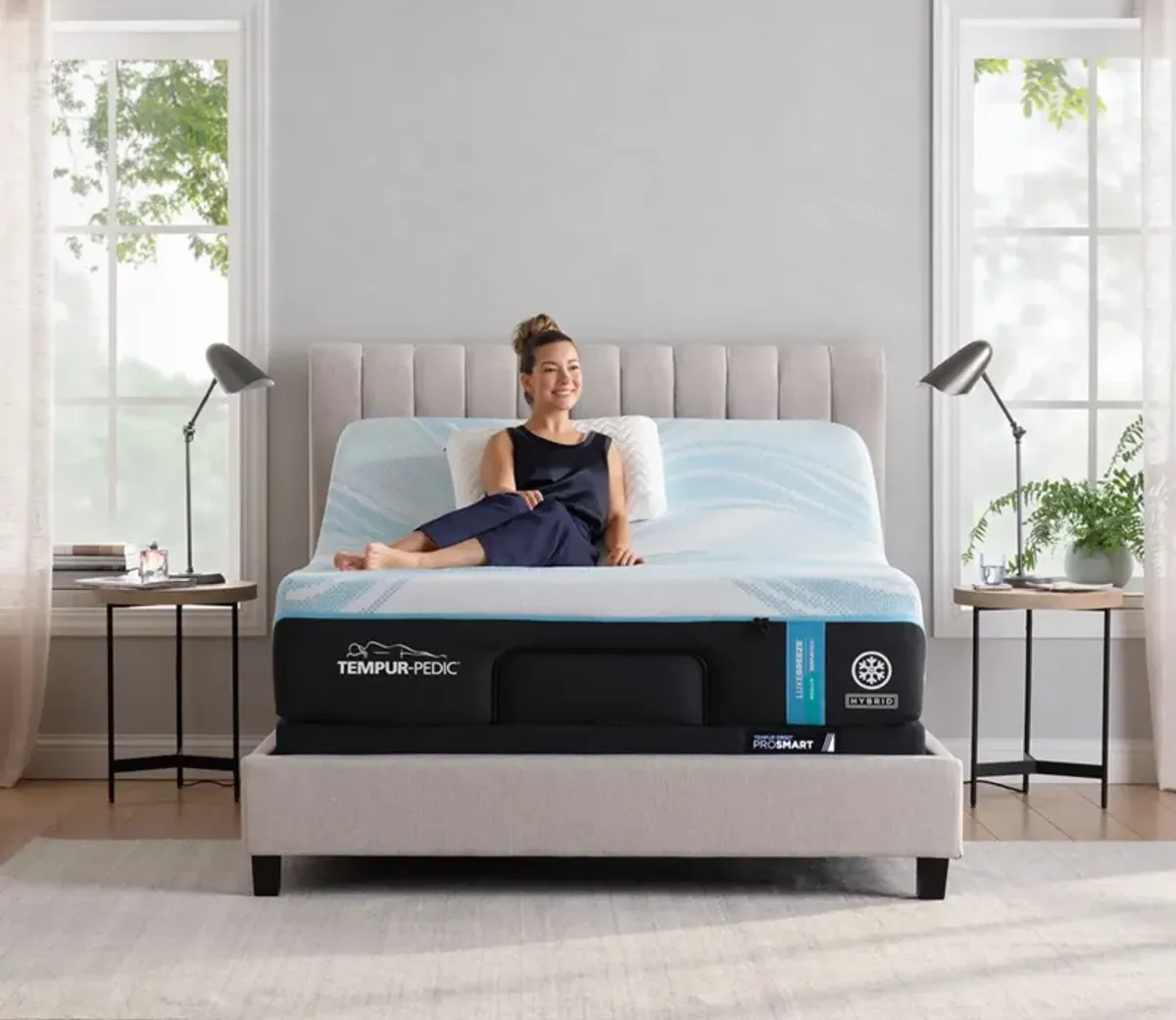 Tempur-Pedic Tempur-LUXEbreeze 2.0 Medium Hybrid Mattress - Queen