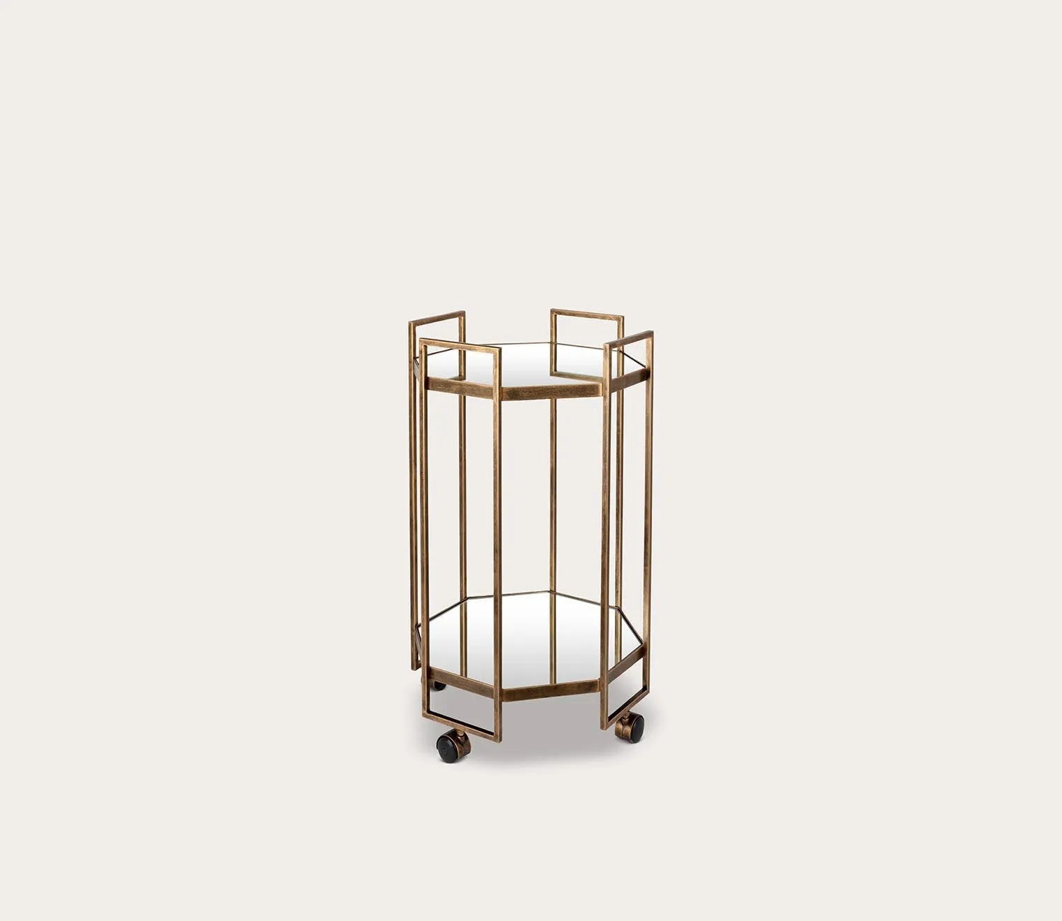 Surya Octagon Bar Cart