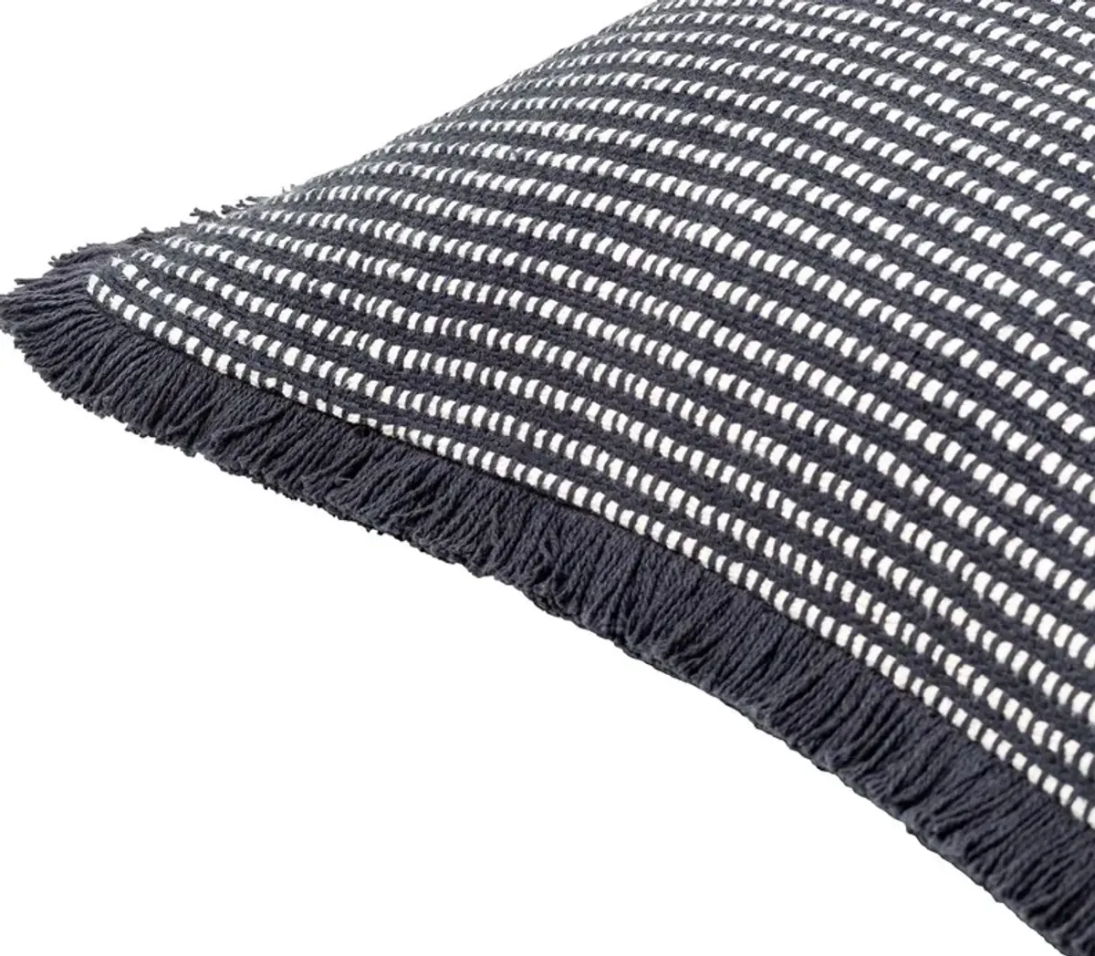 Surya Cotton Fringe Decorative Pillow