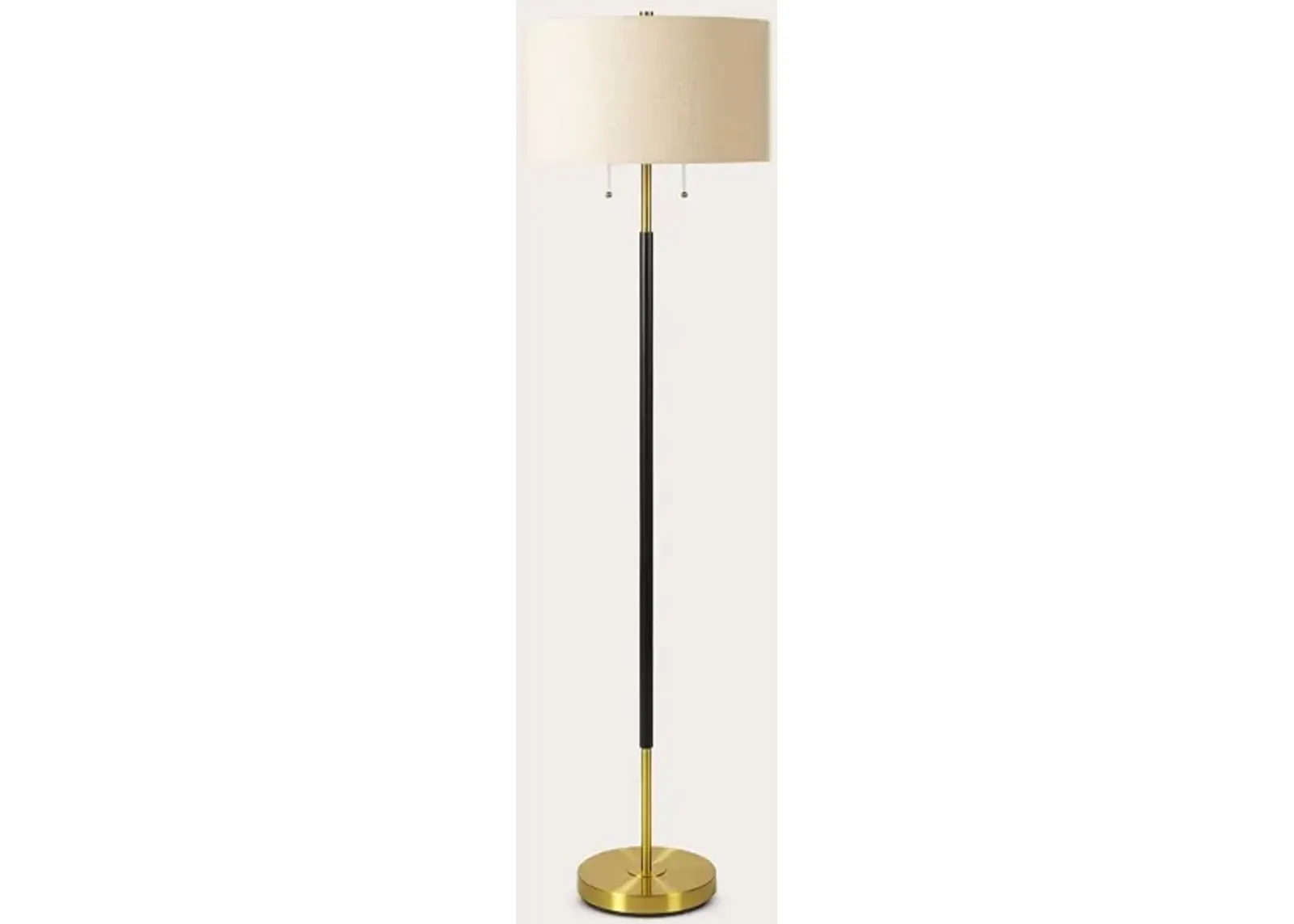 Surya Aberdeen Black and Gold Floor Lamp