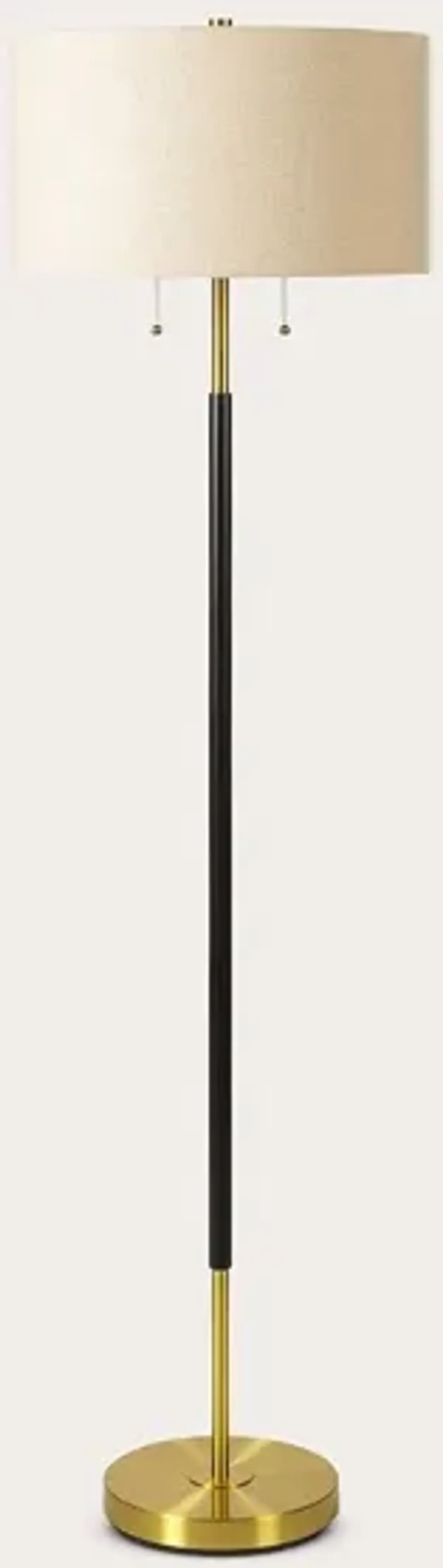 Surya Aberdeen Black and Gold Floor Lamp